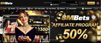 8MBets AFfiliate commission